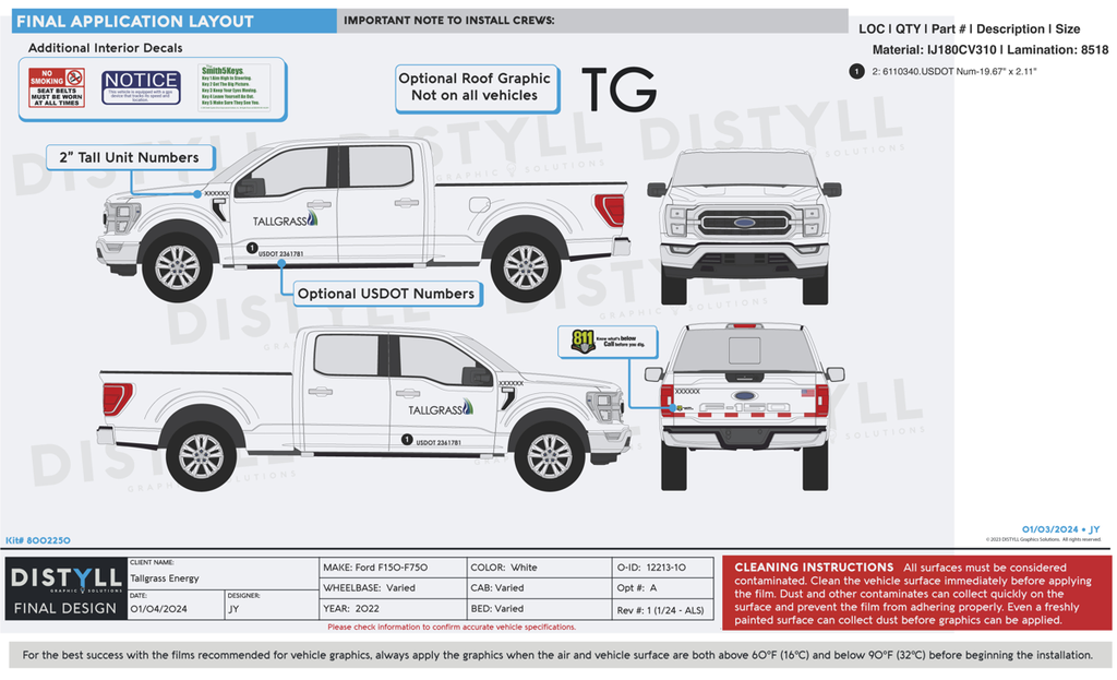 Tallgrass Energy, USDOT Kit