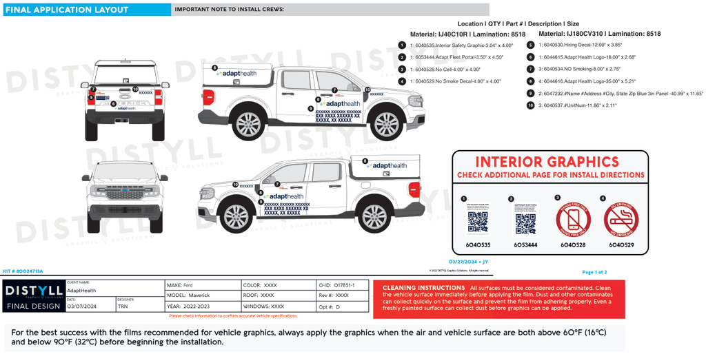 AdaptHealth, Ford, Maverick, 2024, Spots, Topper, 3in Pers