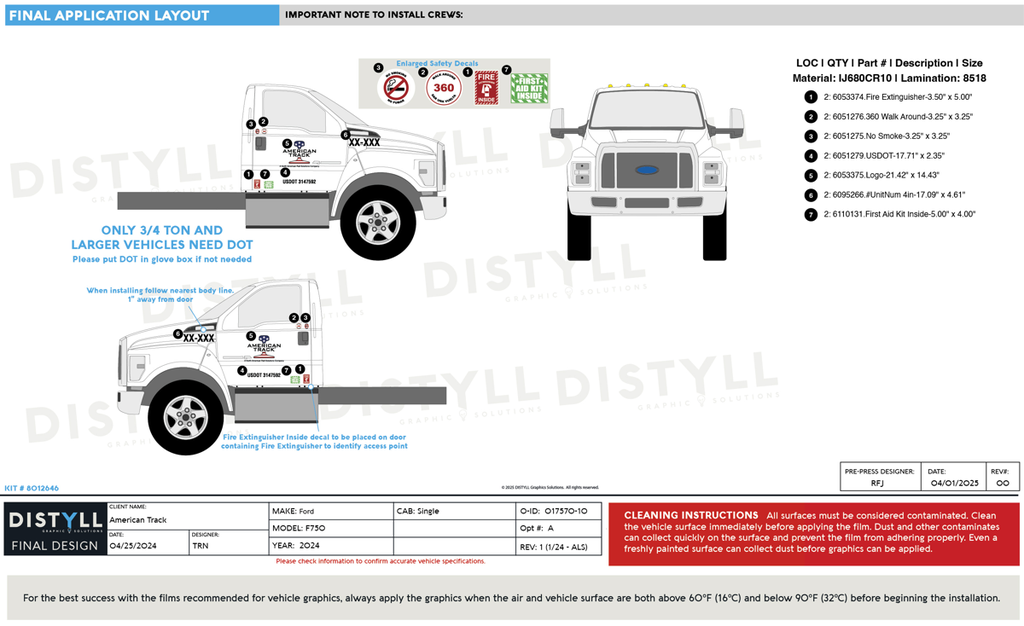 American Track, Ford, F750, Single Cab, 2024, Spots