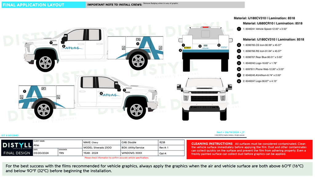 ATLAS, Chevy, Silverado 2500, Utility Body, Crew Cab, 2024