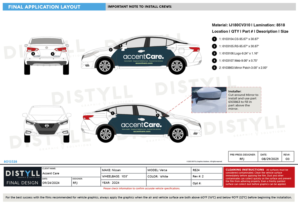 AccentCare, Nissan, Versa, 103WB, 2024