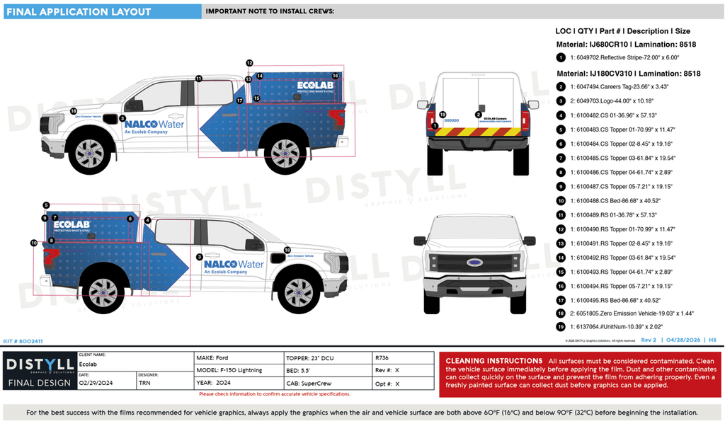 Ecolab, NALCO, Ford, Lightning,  23DCU Topper
