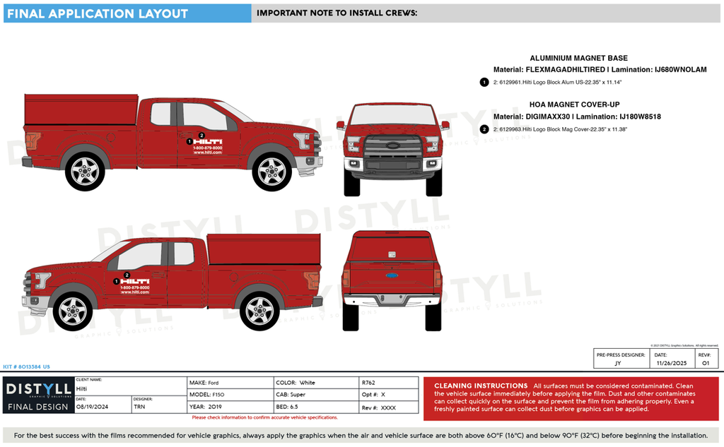 Hilti, Aluminium Magnet, Ford, F150 SuperCab