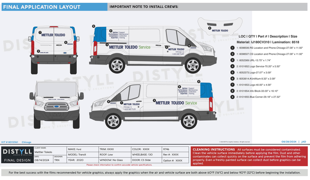 Mettler Toledo, Ford, Transit, 130WB, Low Roof