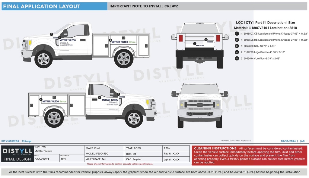 Mettler Toledo, Ford, F-250-550, Regular Cab, with Utility Body