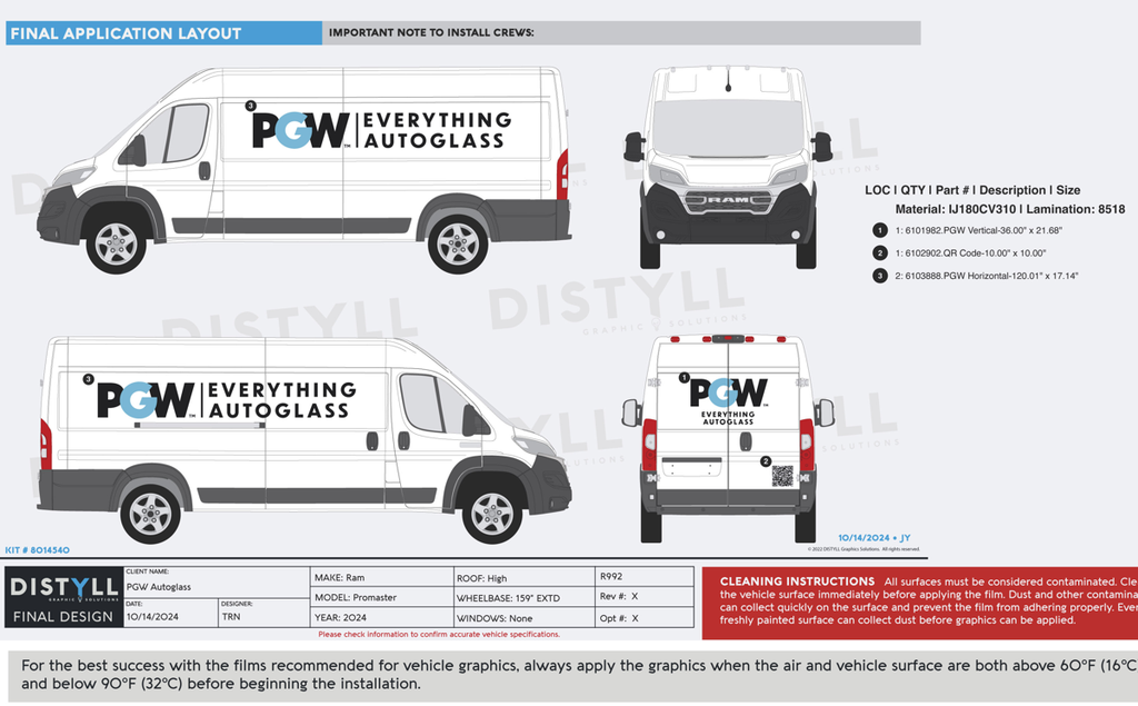 PGW Autoglass, Ram, Promaster, HR, 159EXTD WB, No Glass, 2024