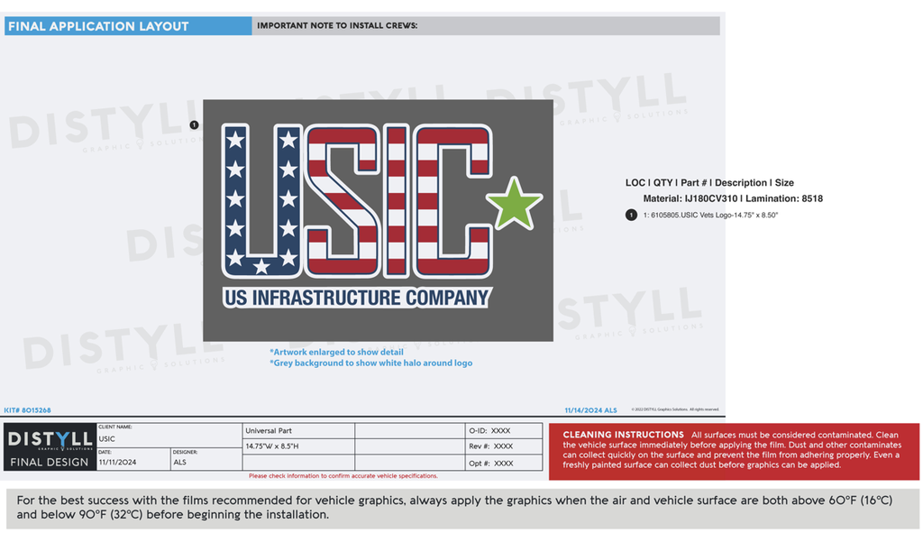 USIC, Vets Decal