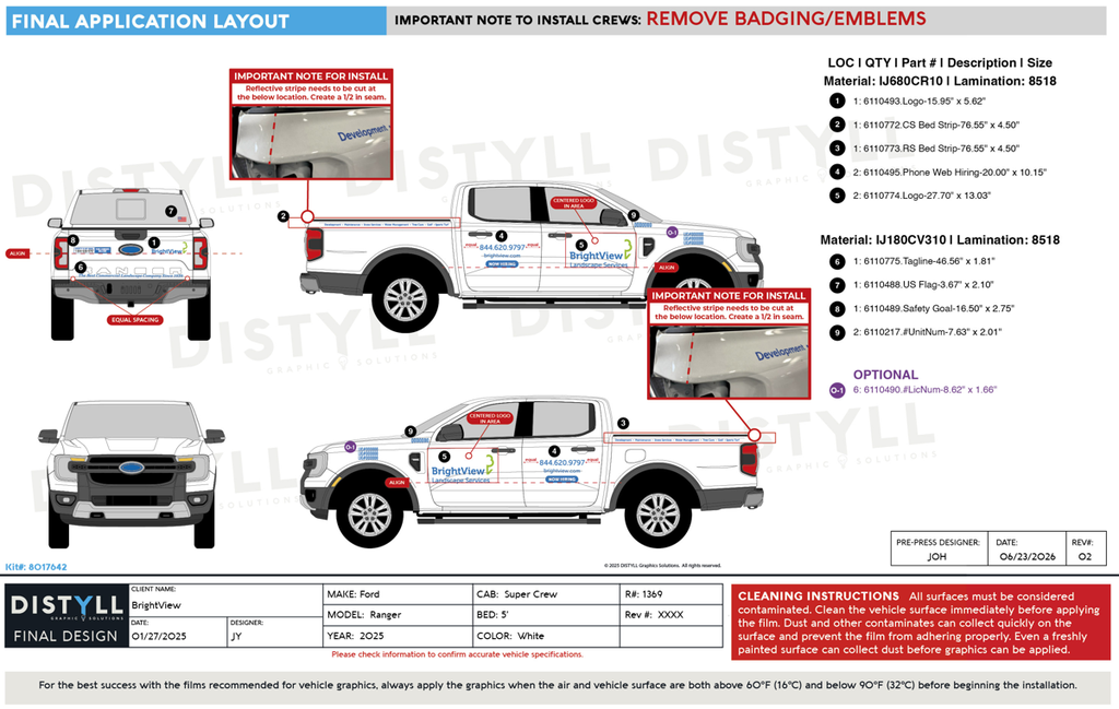 BrightView Conversion, Ford, Ranger, SuperCrew, 5ft Bed, 2025