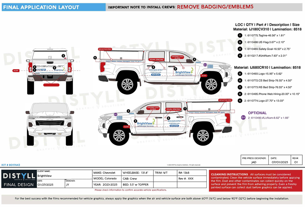 BrightView, Conversion, Chevy, Colorado, Crew Cab, 61_7in Bed w Topper, 2025