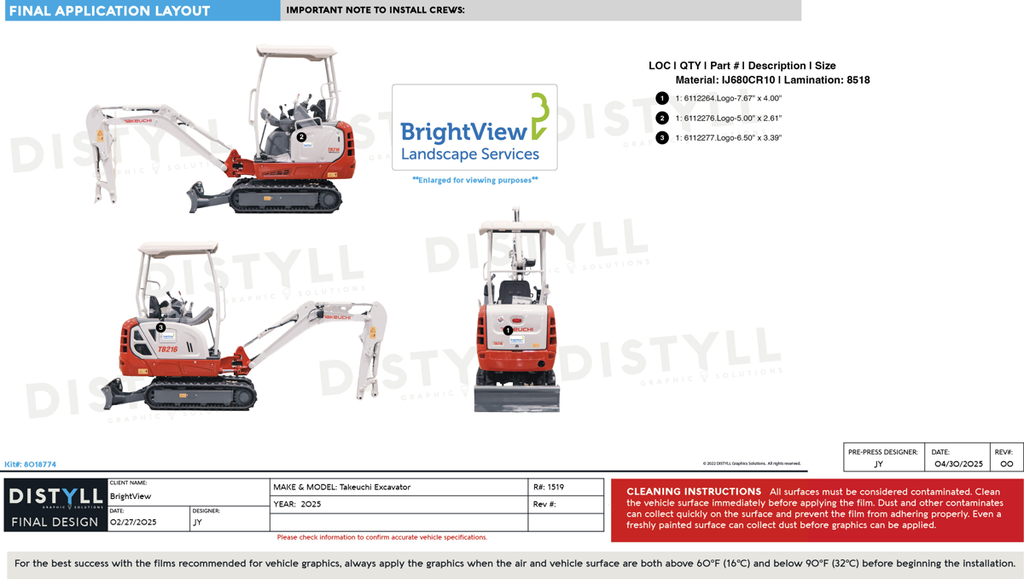 BrightView, Takeuchi, Excavator, 2025