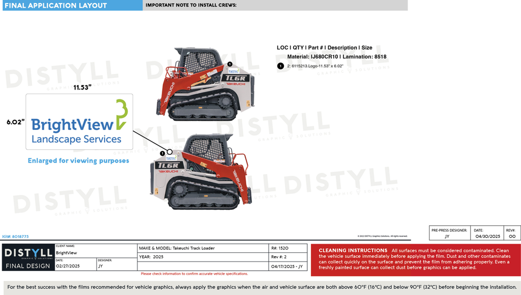BrightView, Takeuchi, Track Loader, 2025