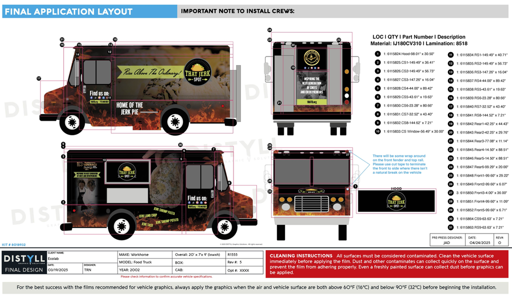 Ecolab, That Jerk Spot, Chef K, Workhorse, 20ft Food Truck, 2002