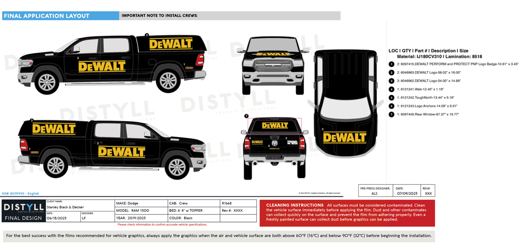 Stanley Black and Decker, RAM, Ram 1500, Tradesman, Crew Cab, 6_4 Bed, 153_5WB, 2025_R1668