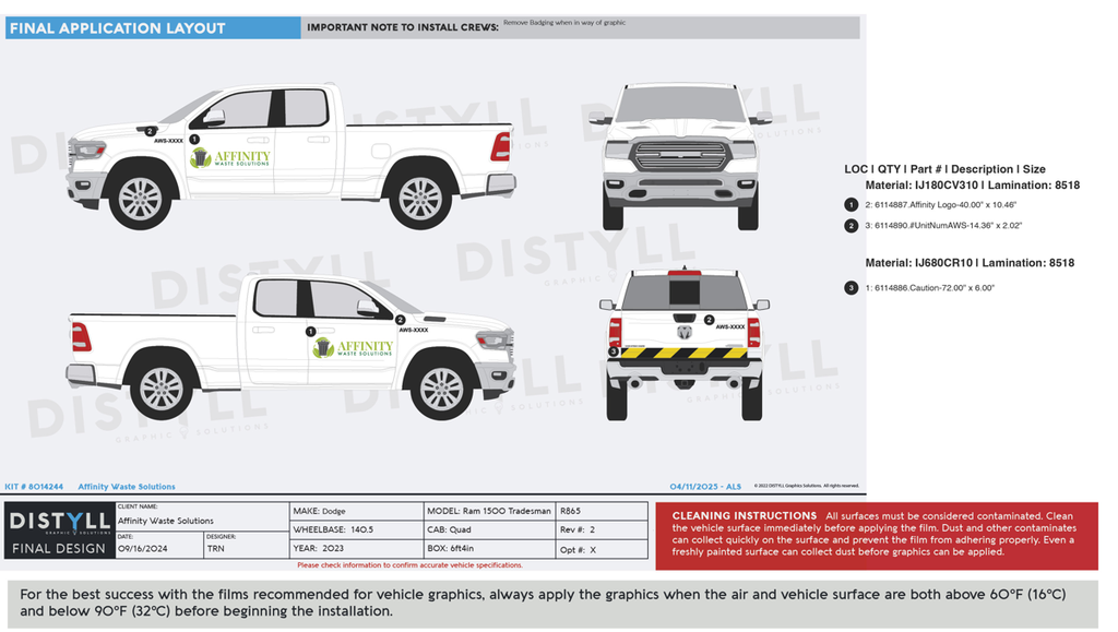 Affinity Waste Solutions, Dodge, Ram, 1500, Quad Cab, 6ft4inBox