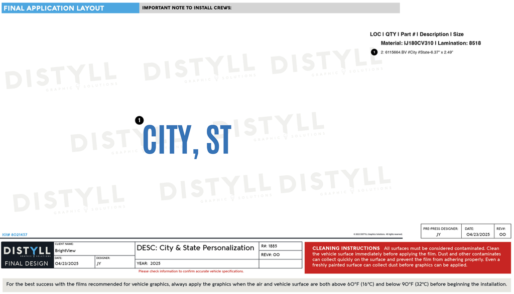 BrightView, City, State, 2025