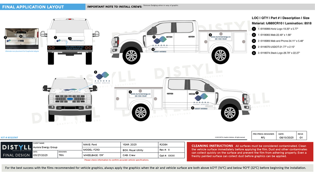 Aurora Energy Group, Ford, F250, Crew, Royal Utility_R2084