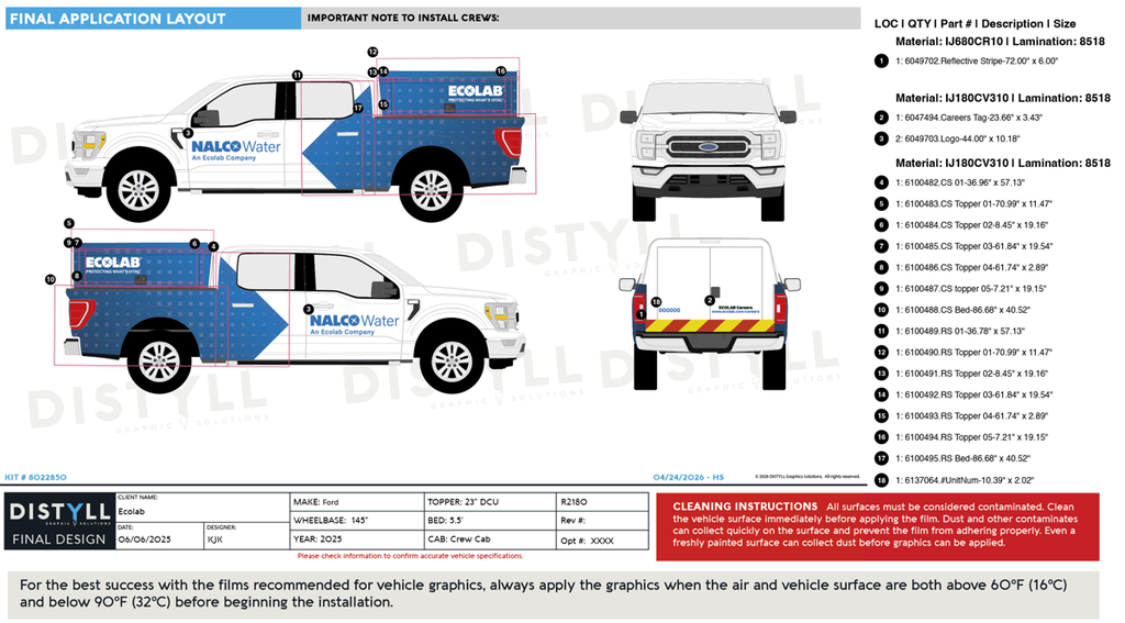 Ecolab, Nalco, Ford, F150, CrewCab, 5ft5in Bed, DCU 23in Topper, Double Full Doors Rear, 2024_R2180