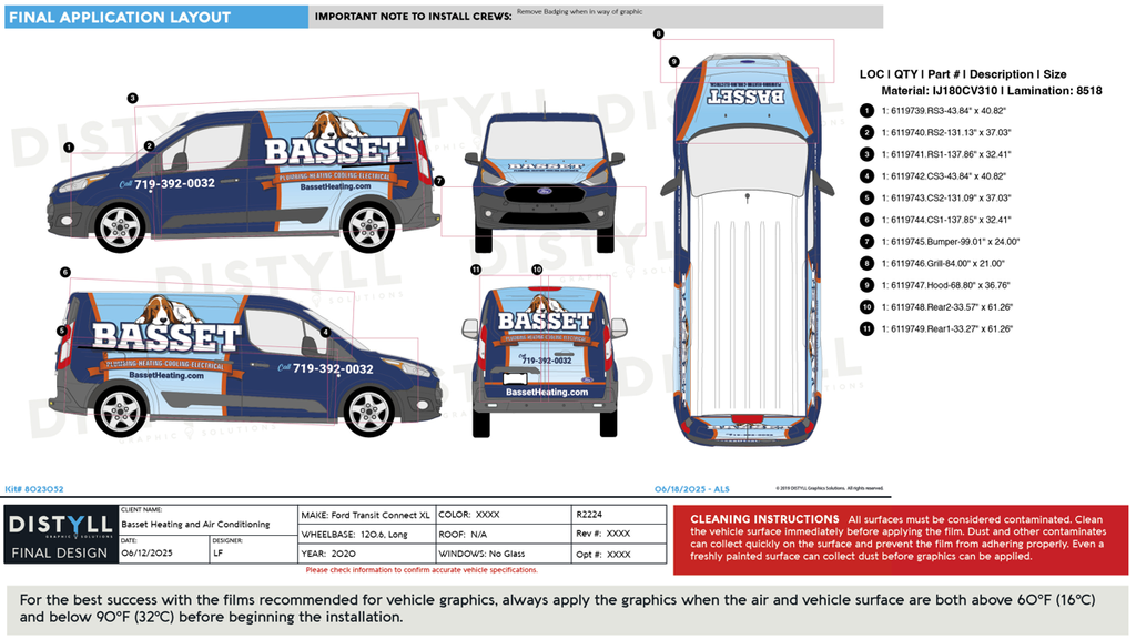 Basset, Ford, Transit Connect, XL, 120_6WB, Dual Slide, Rear Barn Doors,NG, 2020_R2224