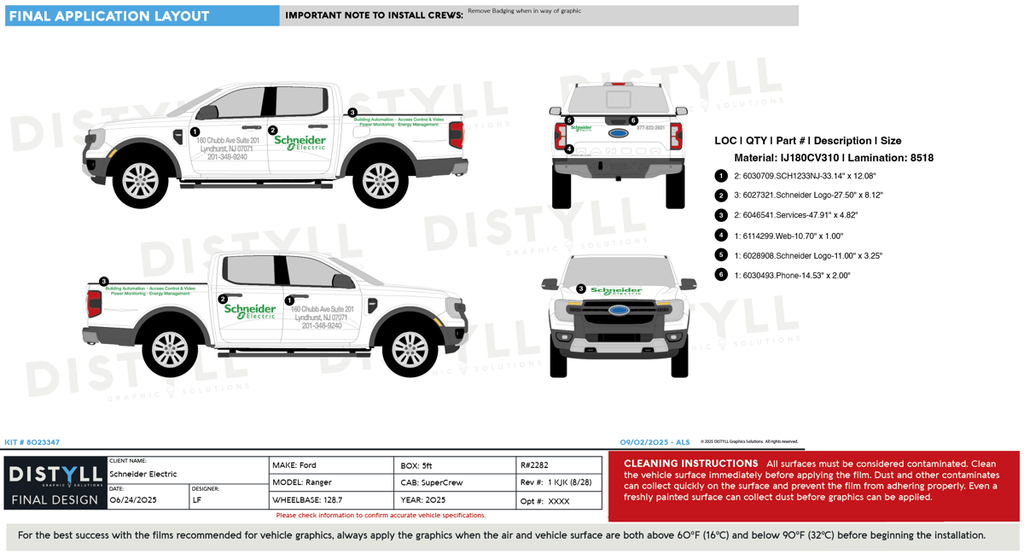 Schneider Electric, NJ/NY, Ford, Ranger, SuperCrew, 5ft, 128_7WB, 2025_R2282