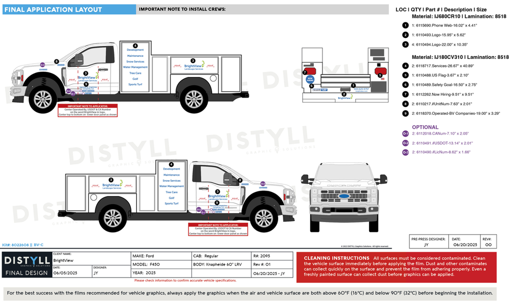 BrightView, Ford, F450, Reg Cab, Mechanics Truck, 2025