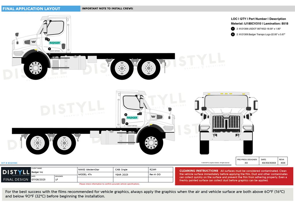 Badger Leasing, Western Star, 47x, Single, 2025_R2349