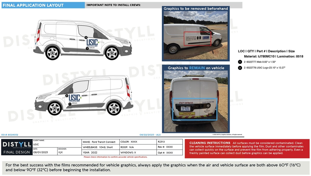 USIC, Transit Connect_ 104WB, DualSlide, RearHatch, 2022_R2513