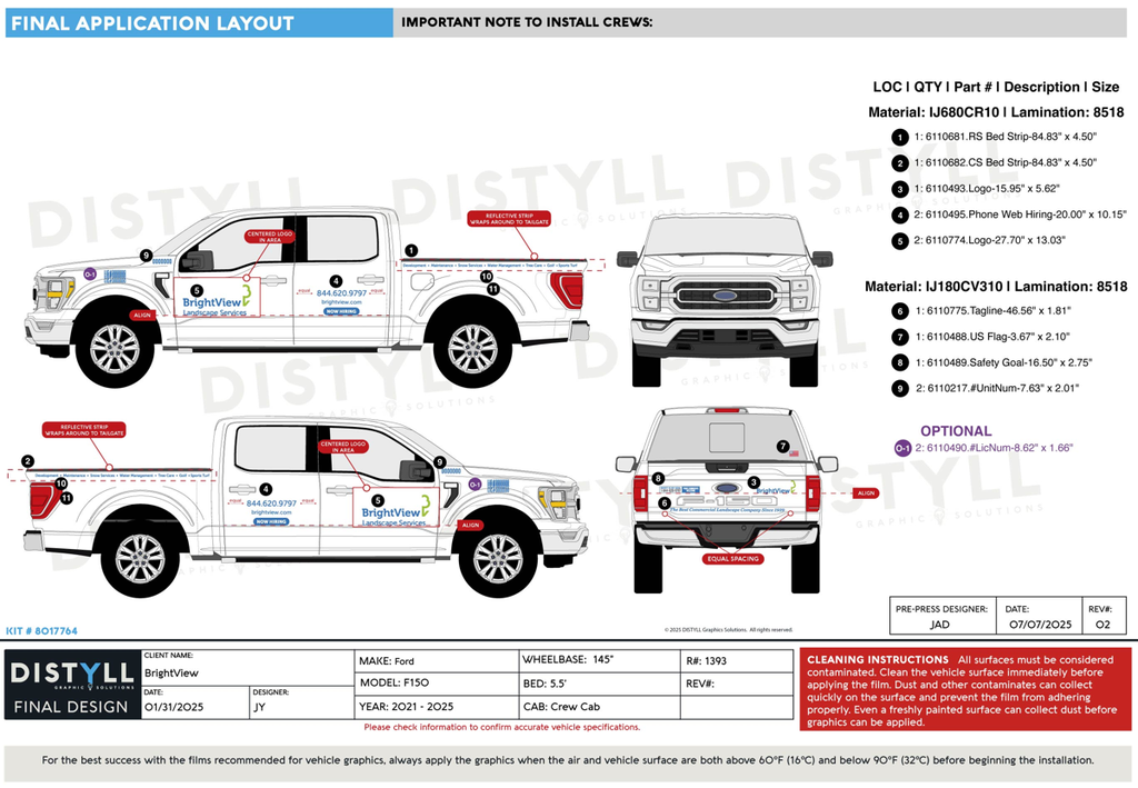 BrightView, Ford, F150, CrewCab, 5ft5in Bed, 2025