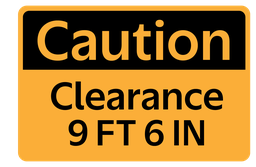 Clearance Caution-3_75 x 2_50