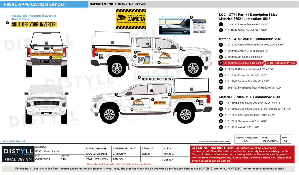 Blood Hound, Chevy, Colorado, Crew Cab, 5ft5in Bed, Topper, 2026_R2826