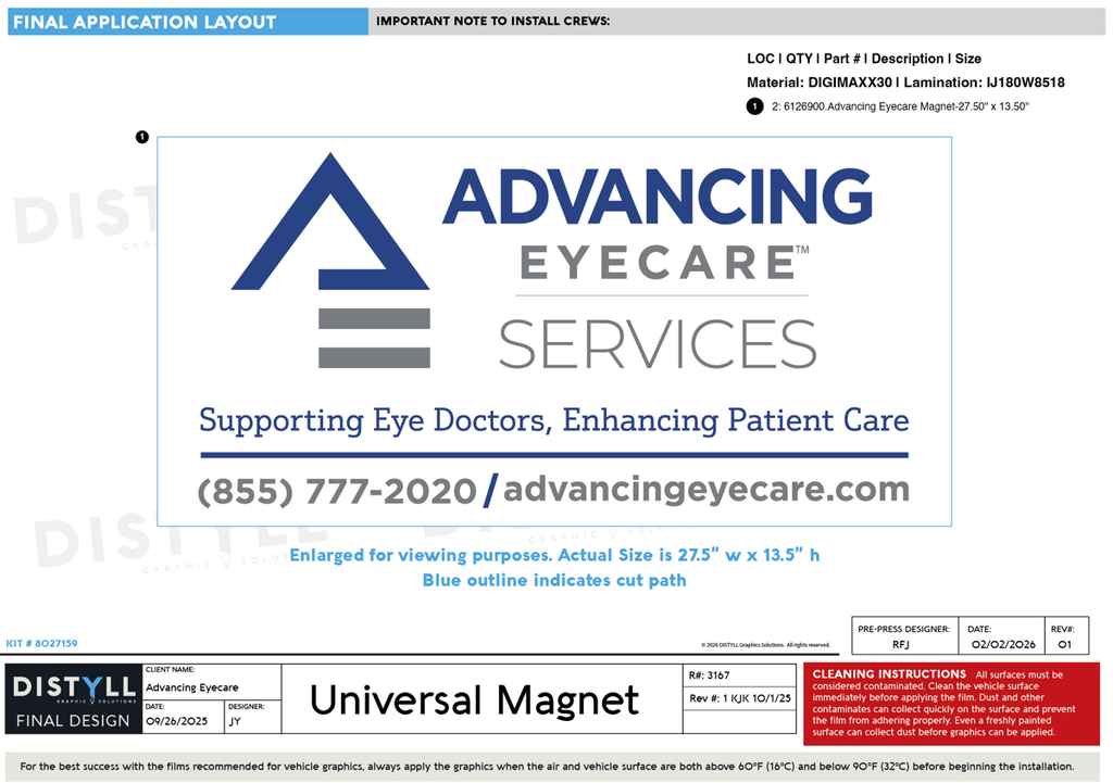 Advancing Eyecare, Universal Magnet Set_R3167