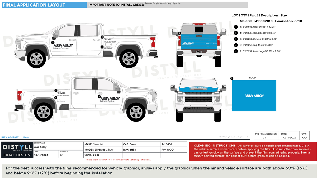 Assa Abloy, Chevy Silverado 2500, Crew Cab, 6ft8in Bed, 2025_R3401