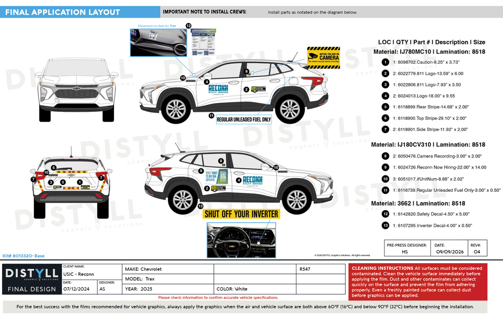 USIC, RECONN, Chevy Trax, 2025