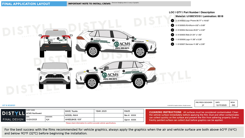 ACMS Northwest, Toyota, RAV4, 105WB, 2025