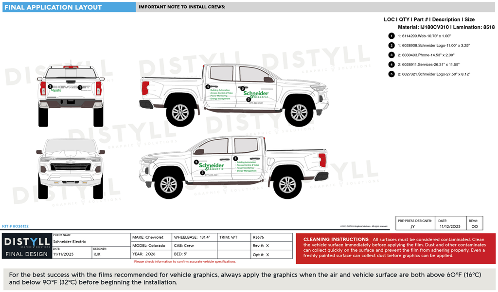 Schneider Electric, Global, Chevy, Colorado, CrewCab, 5ft Bed 2026