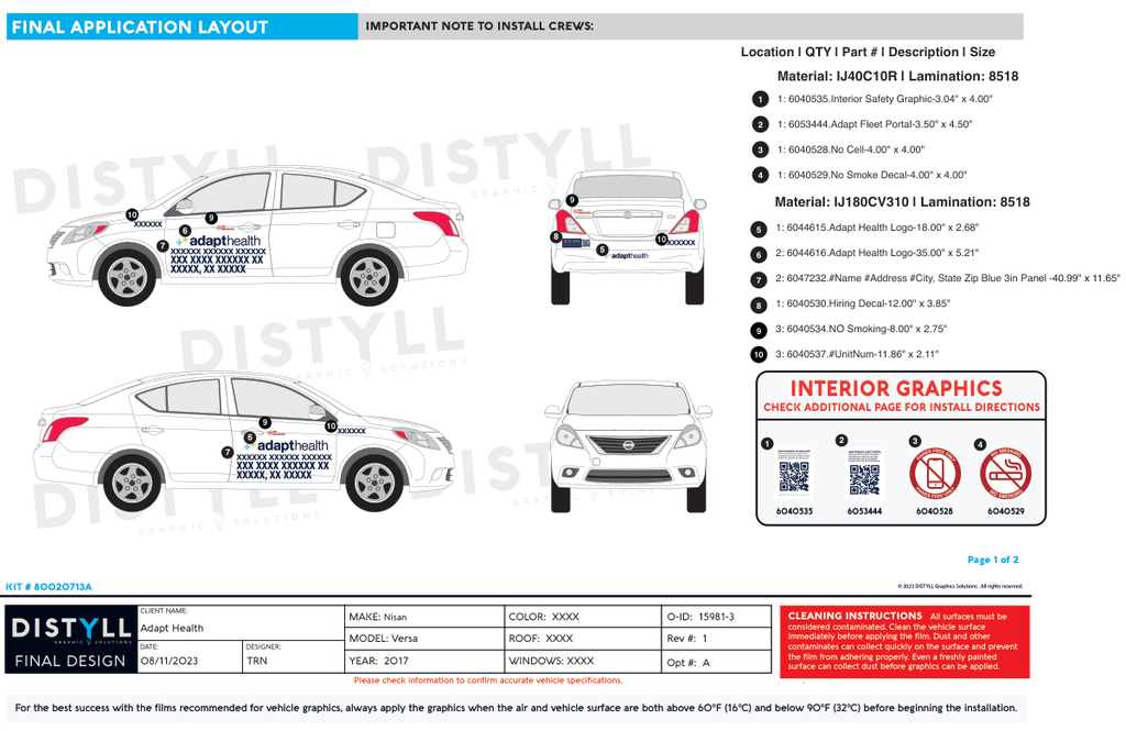 Adapt Health, Nissan, Versa, 3in Pers, 2017