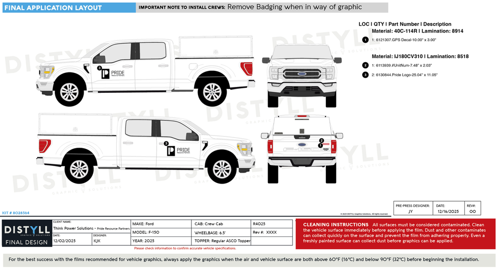 Think Power Solutions, Pride, Ford, F150, SuperCrew, 6_5ft Bed, 157WB, 2025, Topper