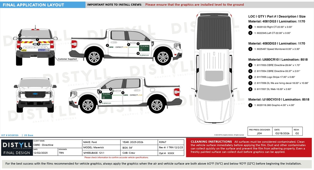 CBRE, Directline, Ford, Maverick, Crew Cab 54in Box 121_1WB, 2025