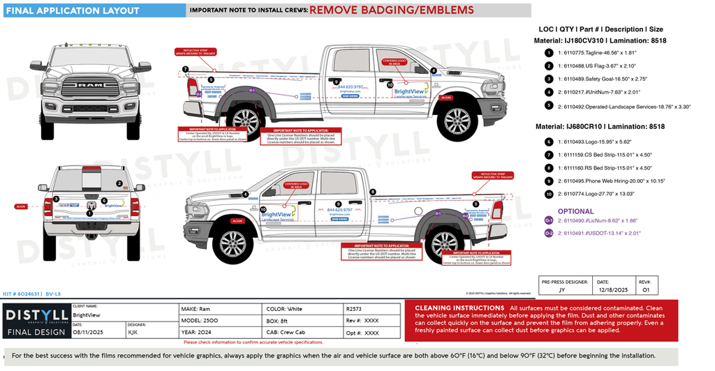 BrightView, Ram, 2500, Crew Cab, 8ft bed, 2024_R2573