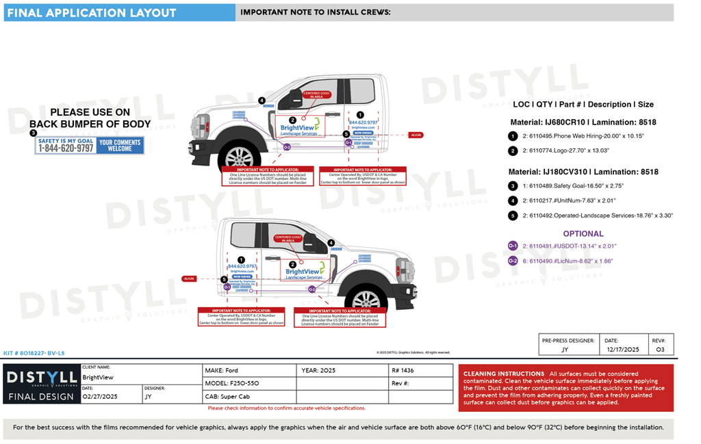 BrightView Conversion, Ford, F250-550, CrewCab Chassis, 2025