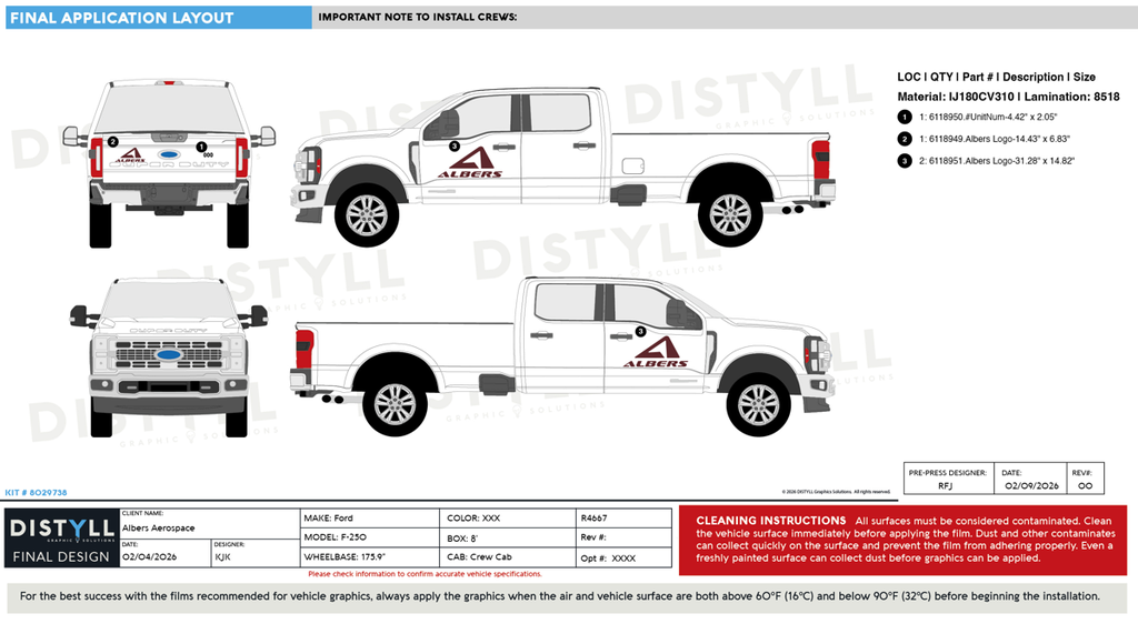 Albers Aerospace, Ford, F-250, Crew Cab, 8ft Bed, 2026