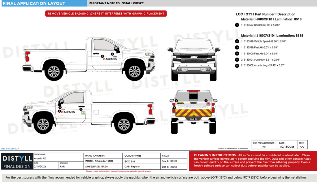 Arcadis US, Chevrolet, Silverado 1500, Reg Cab, 8ft bed, 139_56WB, 2021