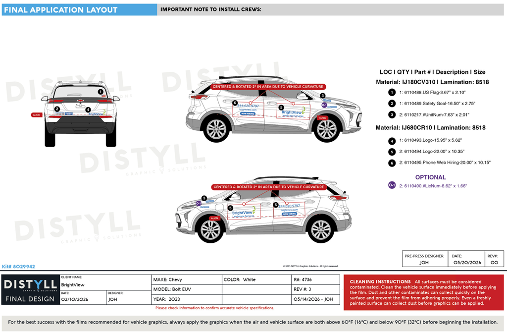 BrightView, Chevy, Bolt EUV, 2025