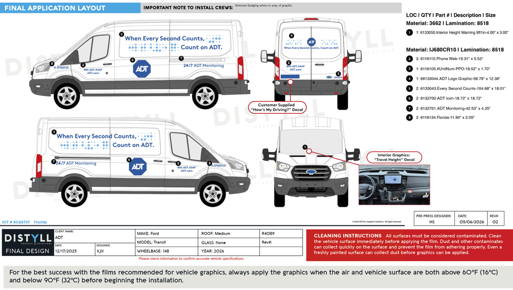 ADT, Ford, Transit, XL, MR, 148WB, CS Slider, NG,  2026