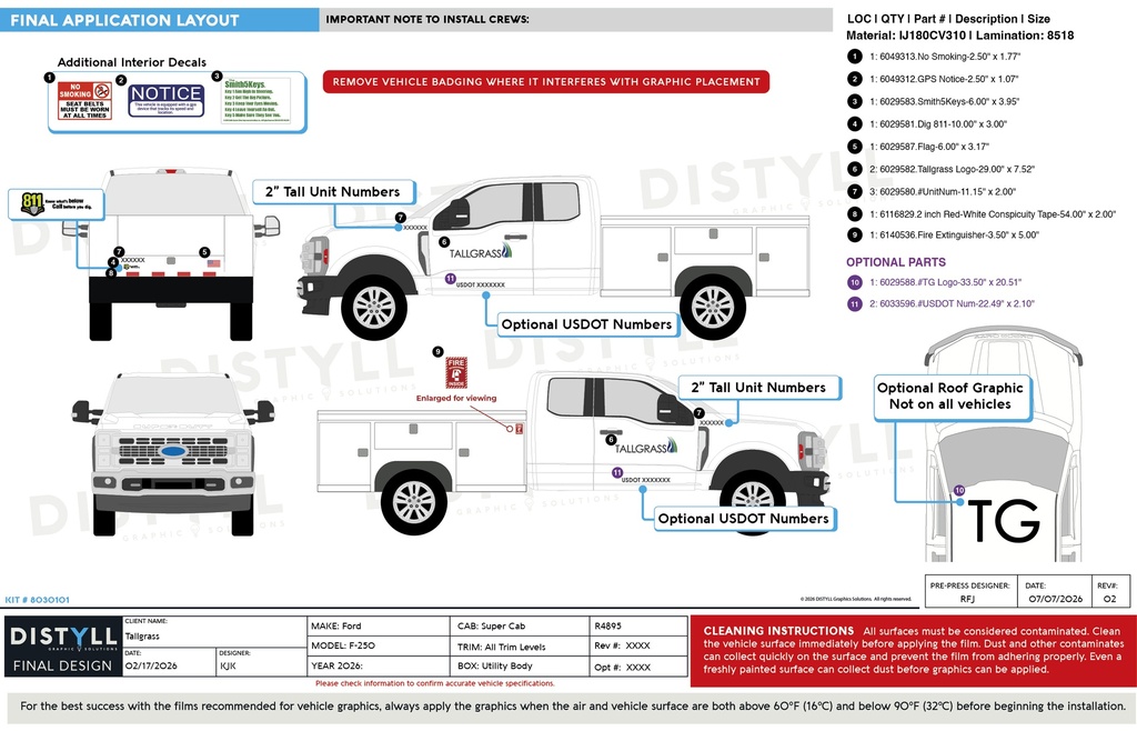 Tallgrass, Ford, F250, All Trim Levels, SuperCab, 2026, Utility Body