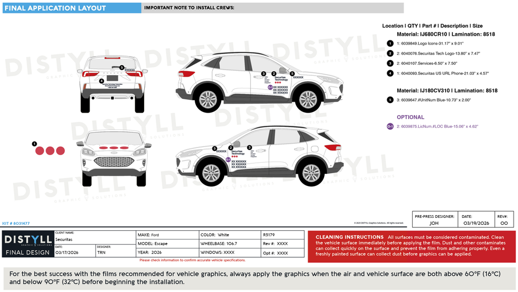 Securitas, Ford, Escape, 106_7WB, White, 2026