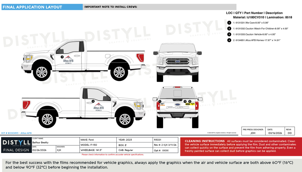 Balfour Beatty, Ford, F-150, Regular Cab, 8ft Bed, 141_5WB, 2025