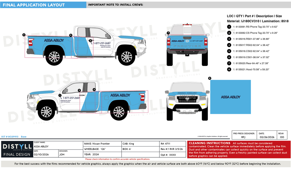 ASSA Abloy Entrance Systems, Nissan, Frontier, King Cab, 6ft Bed, 2024