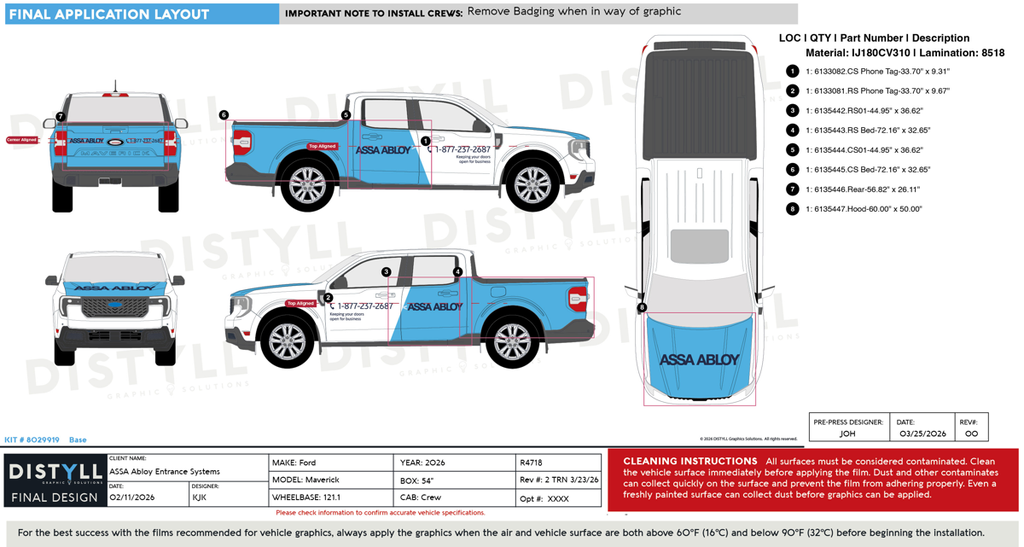 ASSA Abloy Entrance Systems, Ford, Maverick, Super Crew, 5_4ft Bed, 121_1WB, 2026