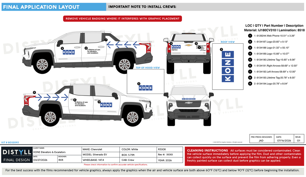 KONE Elevators and Escalators, Chevrolet, Silverado EV, Crew Cab, 147_4WB, 5_75ft bed, 2026