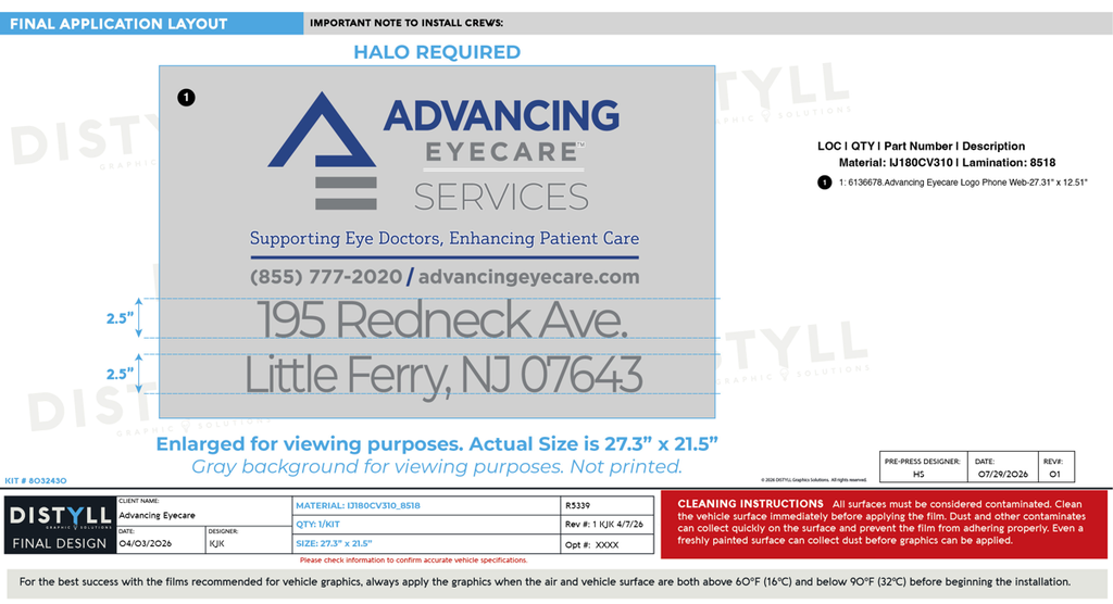 Advancing Eyecare, Universal Part, Logo